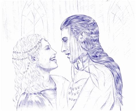 Celebrían And Elrond By Gregory Volk With Images Elves Lord Of The