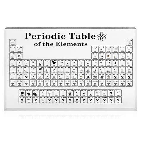 Buy Real Element Periodic Table Vvemerk 6x45x1inch Element Periodic