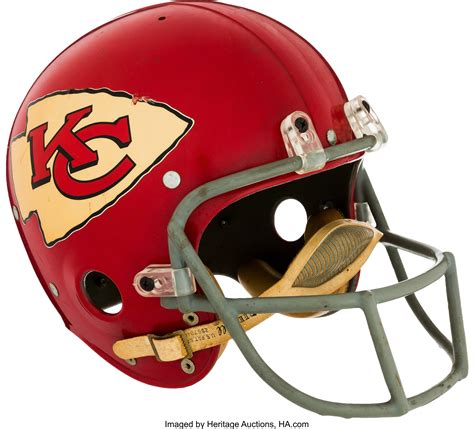 1960s Kansas City Chiefs Game Worn Helmet Football Lot 83169