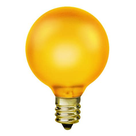 15w Yellow Light Bulb G165 Candelabra