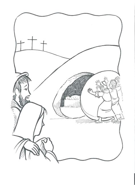 Bible coloring pages including the creation noah, the great flood, the plague of locusts, the ten commandments, the call of moses, the end of israel, the birth of jesus, the transfiguration, the last supper, and the empty tomb. Empty Tomb Drawing at PaintingValley.com | Explore ...