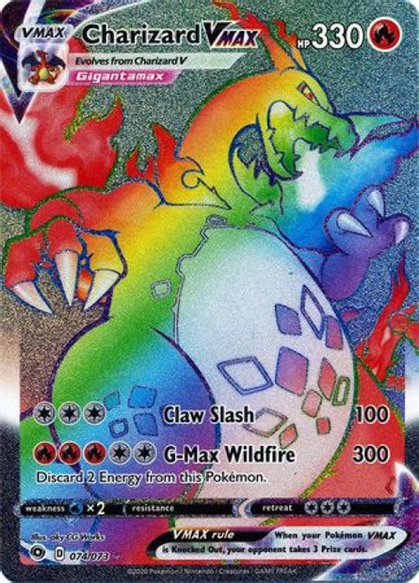 Pokemon Champions Path Single Card Secret Rare Charizard Vmax 74 Toywiz