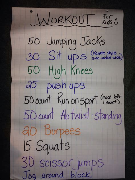 Workout For Kids My Boys Have To Do This Before They Can Get Their