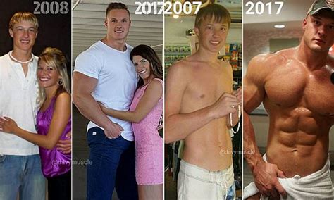 Davy Muscle S Transformation From Skinny To Staked Daily Mail Online