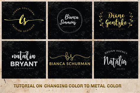 120 Elegant Branding Logo Pack On Yellow Images Creative Store