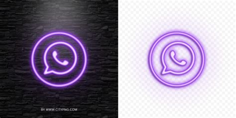 Whatsapp Logo Neon Light Png