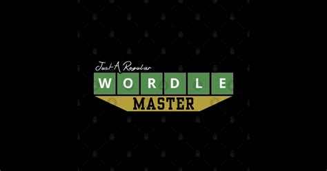 Regular Master Of Wordle Wordler Wordle Sticker Teepublic