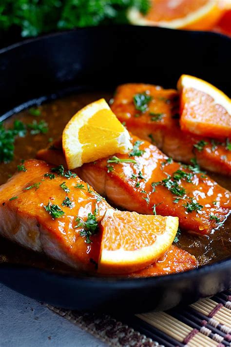Crispy Orange Glazed Salmon Recipe Unicorns In The Kitchen