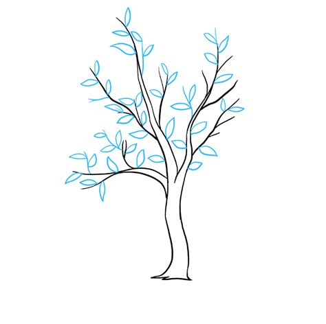 480 x 360 file type: How to Draw a Fall Tree | Easy drawings, Trees drawing ...