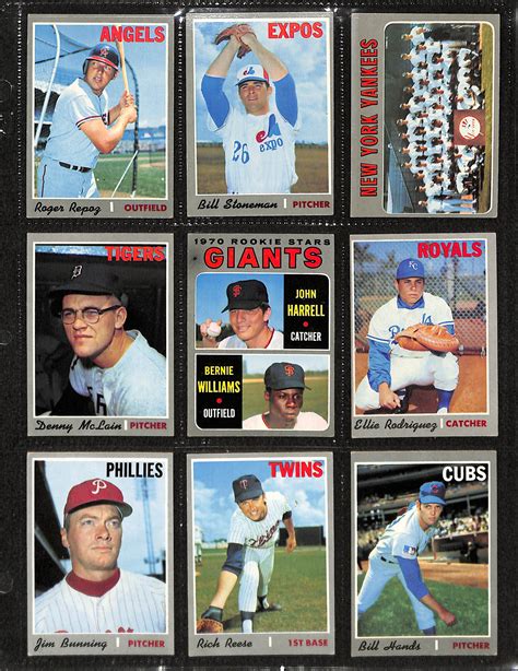 Lot Detail 1970 Topps Complete Baseball Card Set W Thurman Munson Rc