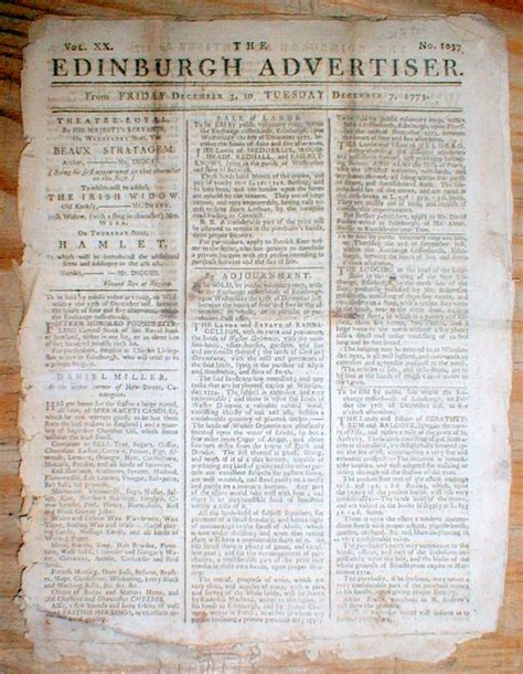 1773 British Newspaper W News Of East India Tea Sent To America Boston