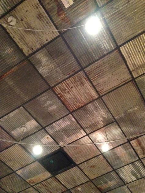 Great news!!!you're in the right place for ceiling rustic. Awesome Corrugated Tin Ceiling | Metal ceiling tiles ...