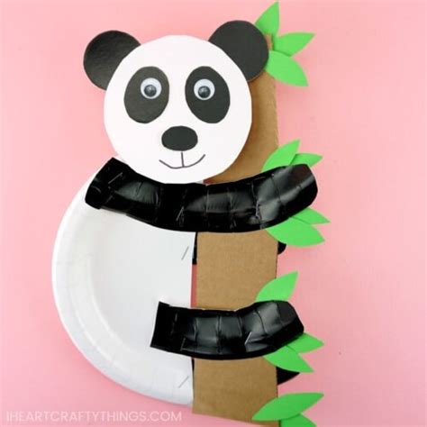 Paper Plate Panda Bear Craft I Heart Crafty Things