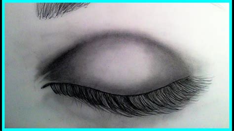 How To Draw A Realistic Eye Closed Youtube