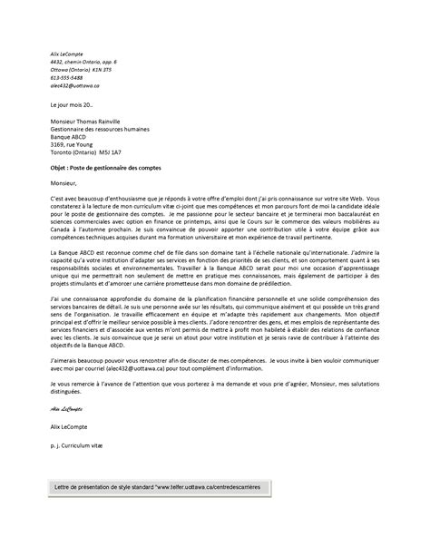 Lettre De Presentation Certify Letter