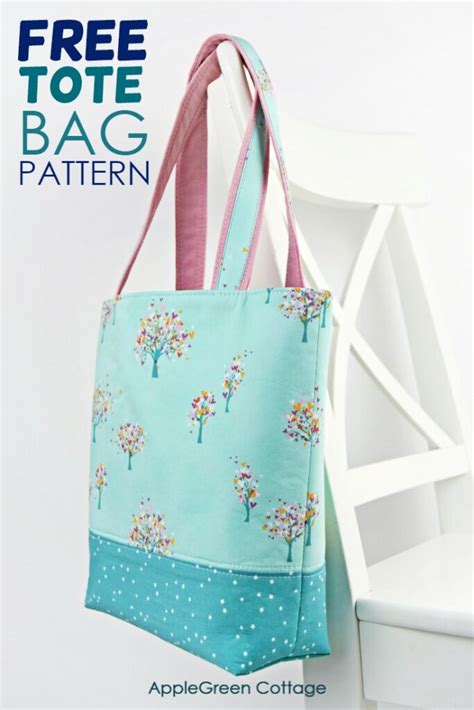 Tote Bag Pattern Free Tote Pattern In 2 Sizes Applegreen Cottage