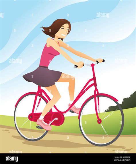 riding girls stock vector images alamy