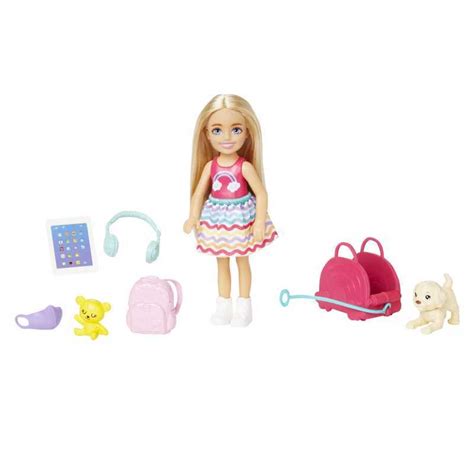 Jual Barbie Chelsea Doll And Accessories Travel Set With Puppy Hjy17