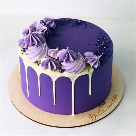 Beautiful Purple Cake Cupcake Cakes Cake Decorating Frosting Cake