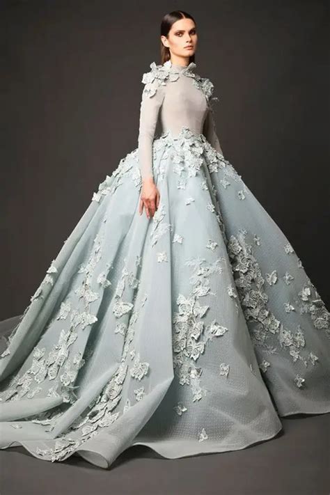 Buy New Design Glamorous Light Blue Wedding Gown Hand