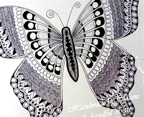 Butterfly Zentangle