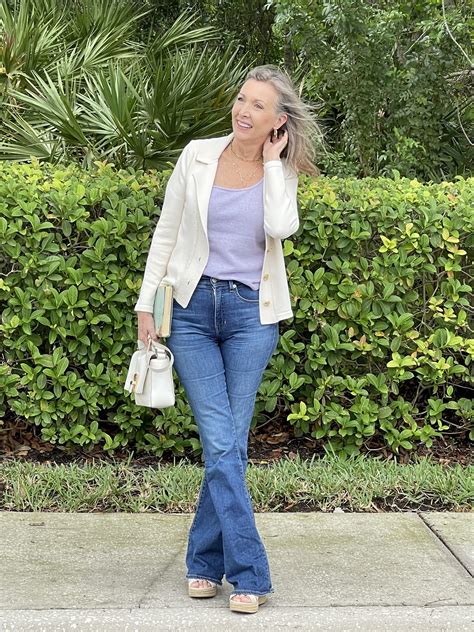 Style Guide How To Wear Flare Jeans For Women Over 50 Nina Anders