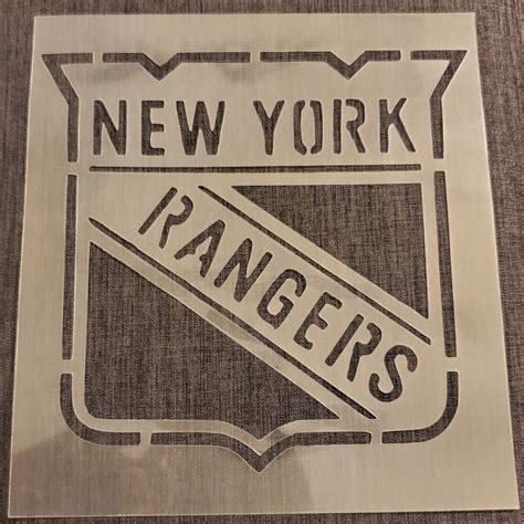High Quality New York Rangers Stencil Etsy