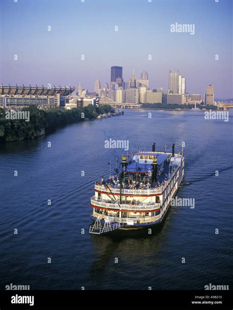 Majestic Steamboat Downtown Skyline Ohio River Pittsburgh Pennsylvania