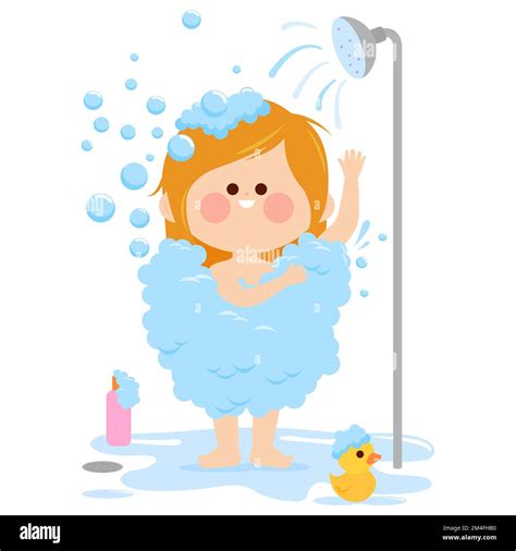 Little Girl Washing In Bathroom Cut Out Stock Images And Pictures Alamy