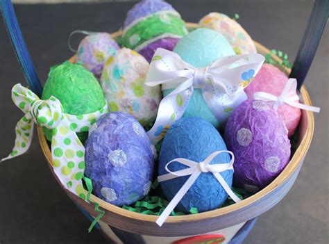 Paper Mache Easter Eggs Tutorial