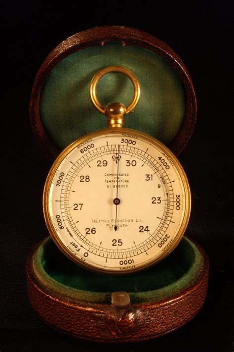 Antique Pocket Barometer By Short And Mason C1920 Sold Vavasseur Antiques