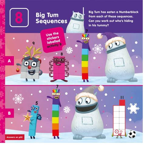 A Special Numberblocks Christmas Sticker Activity Book For Any Etsy