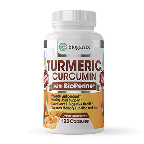 Bioganix Turmeric Curcumin Supplement With Bioperine Mg