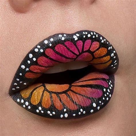 Butterfly Lips With Images Butterfly Makeup Lip Art Lip Art Makeup