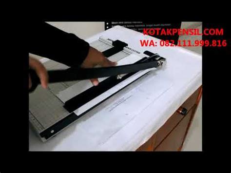 Mengurangkan penggunaan kertas di tempat pertama, maka, dapat menyimpan lebih banyak lagi. Cara Penggunaan Pemotong Kertas JOYKO F4 | Kotakpensil.com ...
