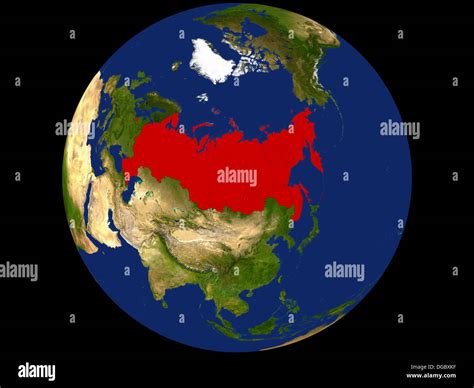 Russia Map Satellite Hi Res Stock Photography And Images Alamy