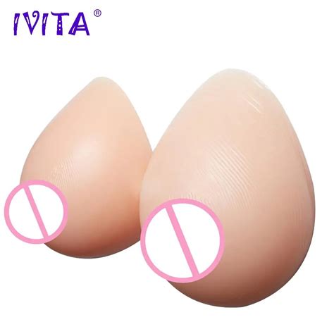 ivita 800g silicone breast forms prosthesis fake boobs enhancer 100 silicone women mastectomy