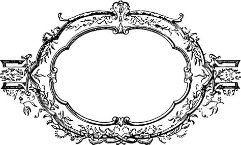 Free Clip Art Vintage Decorative Frame And Laurel Wreath Oh So Nifty