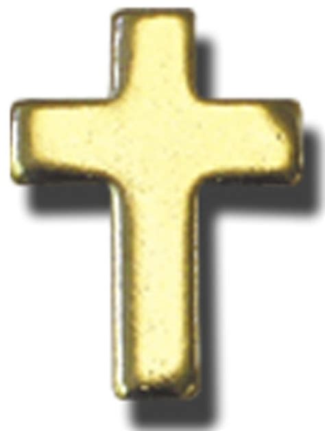 12 Gold Cross Lapel Pins 6 Church Partner
