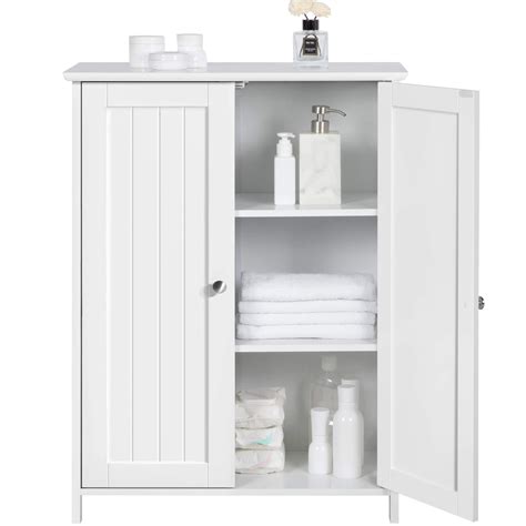 Buy Yaheetech Bathroom Cabinets Free Standing Storage Cupboard Unit