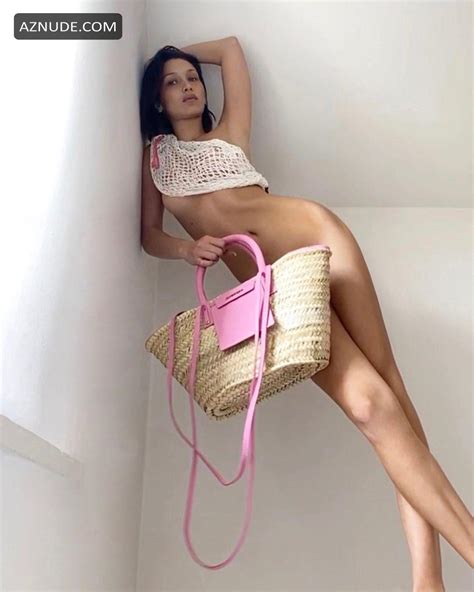 Bella Hadid Shared Some Sexy Photos Showing Her Tits And Slender Legs Aznude