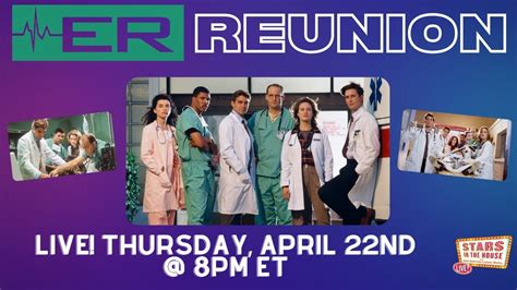 Er Reunionstars In The House Thursday 422 At 8pm Est Series