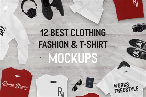 12 Best Clothing Fashion And T Shirt Mockups