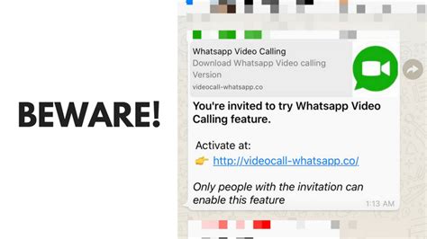 Beware Whatsapp Video Calling Invitation Message Is A Scam