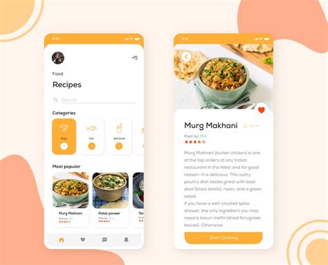 Food Recipes App Ui Kit Pack V By Betush On Envato E Vrogue Co