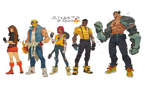 Hicham Habchi Streets Of Rage 4 Animated And Sketches From 2021