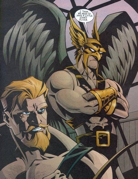 Hawkman And Green Arrow Cranky As Always