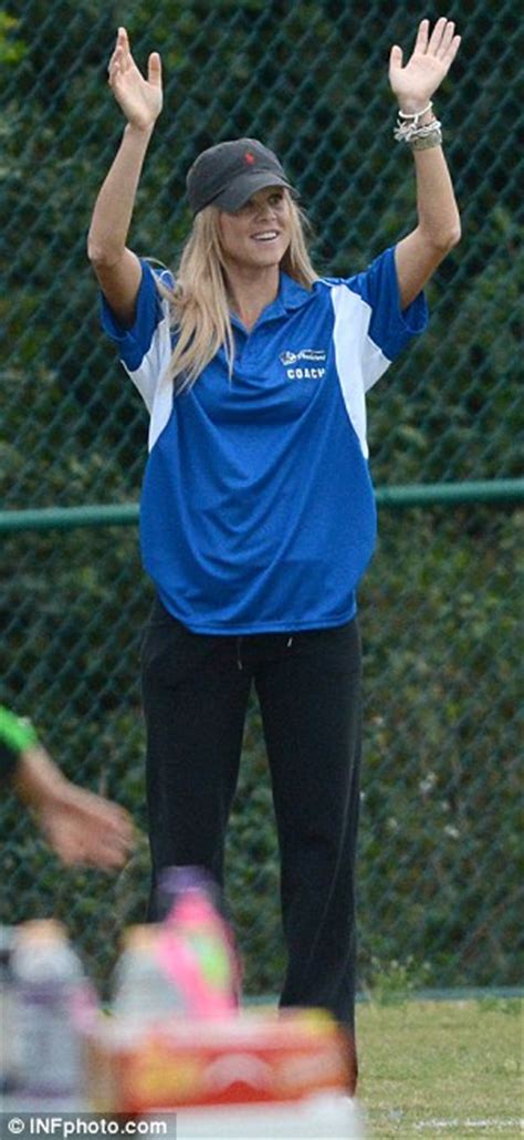 tiger woods ex elin nordegren is joined by her twin josefin to cheer on daughter at soccer