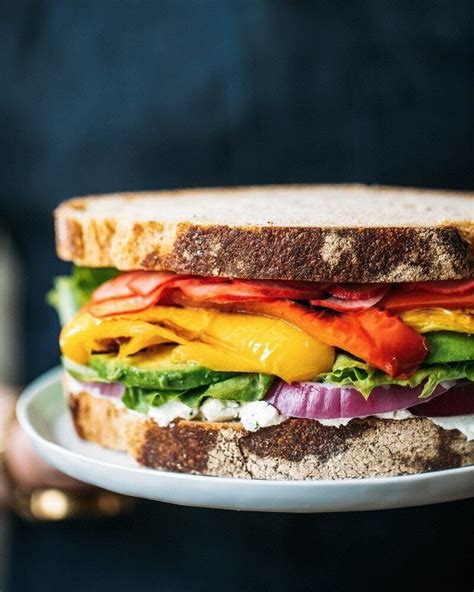 Ultimate Rainbow Vegetable Sandwich A Couple Cooks