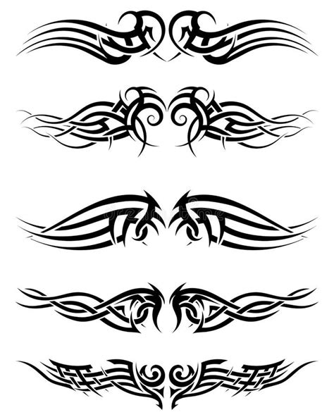 Conjunto De Tatuajes Tribales Ilustración Del Vector Ilustración De